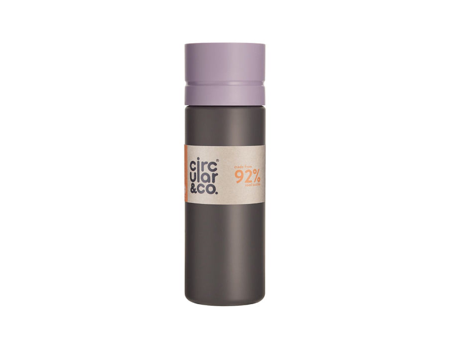 Circular Co. Bouteille circulaire 600 ml de violet noir