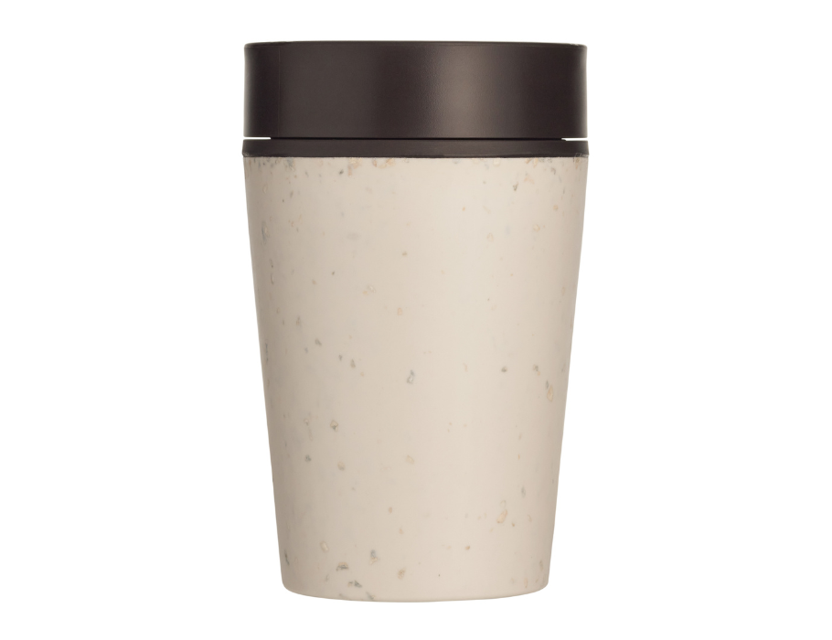 Circular Co. Tasse de café Coupe circulaire 227 ml de crème noire