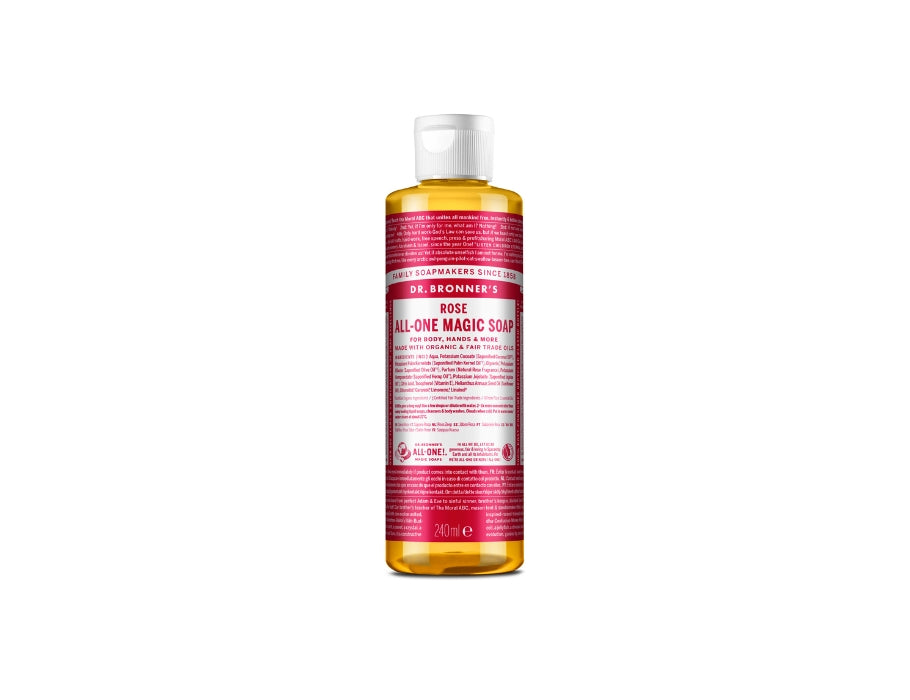 Dottore Bronner's Liquid Soap Pure Castile Roos 240 ml