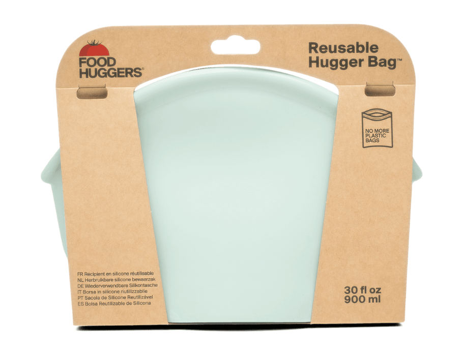 Food Huggers Reusable storage bag 900ml Jade Solid