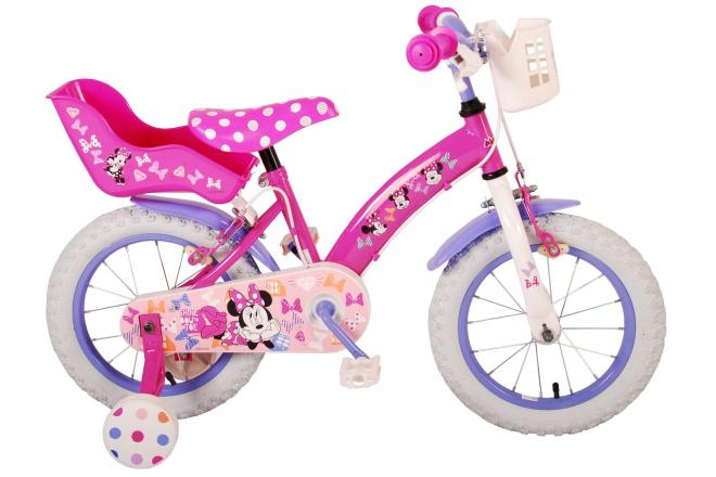 Disney Minnie sødeste nogensinde! Børns cykelpiger 14 tommer lyserøde to håndbremser