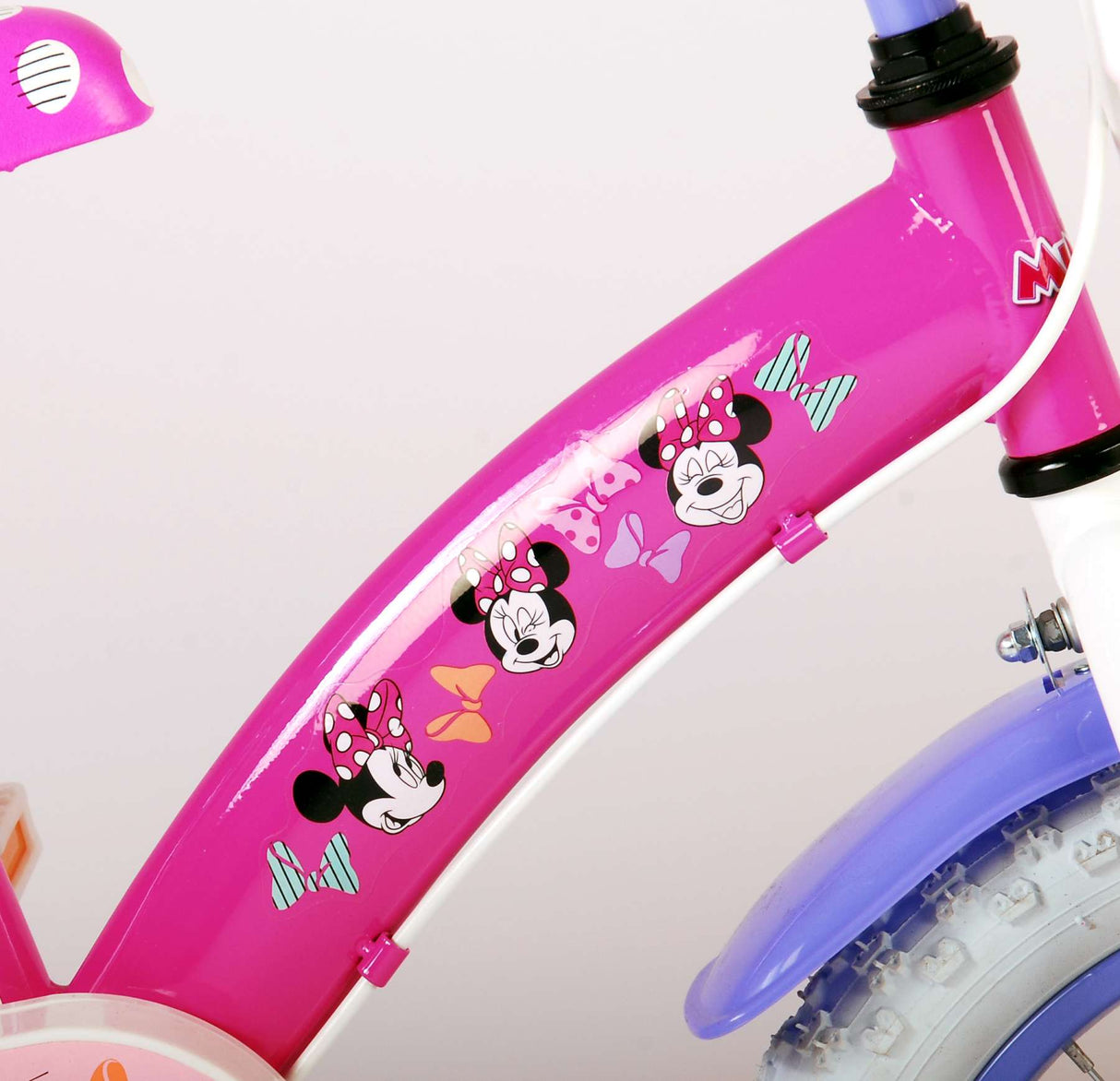 Disney Minnie sødeste nogensinde! Børns cykelpiger 14 tommer lyserøde to håndbremser