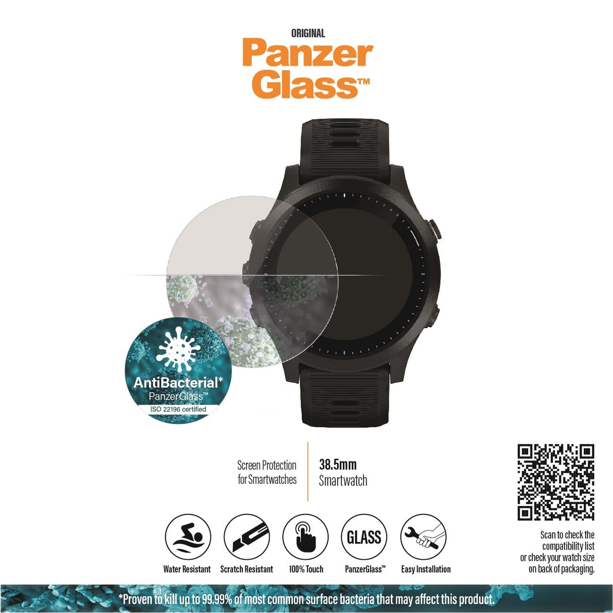 Panzerglass smartwatch da 38,5 mm Protettore schermo