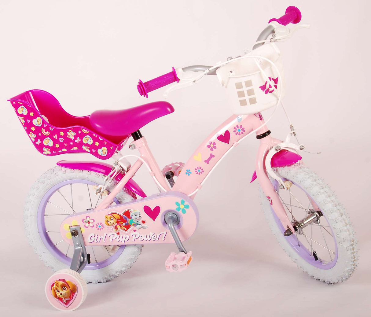 PAW PATROL CHILL'S BILLE GRIPS 14 pouces Pink Two Hand freins