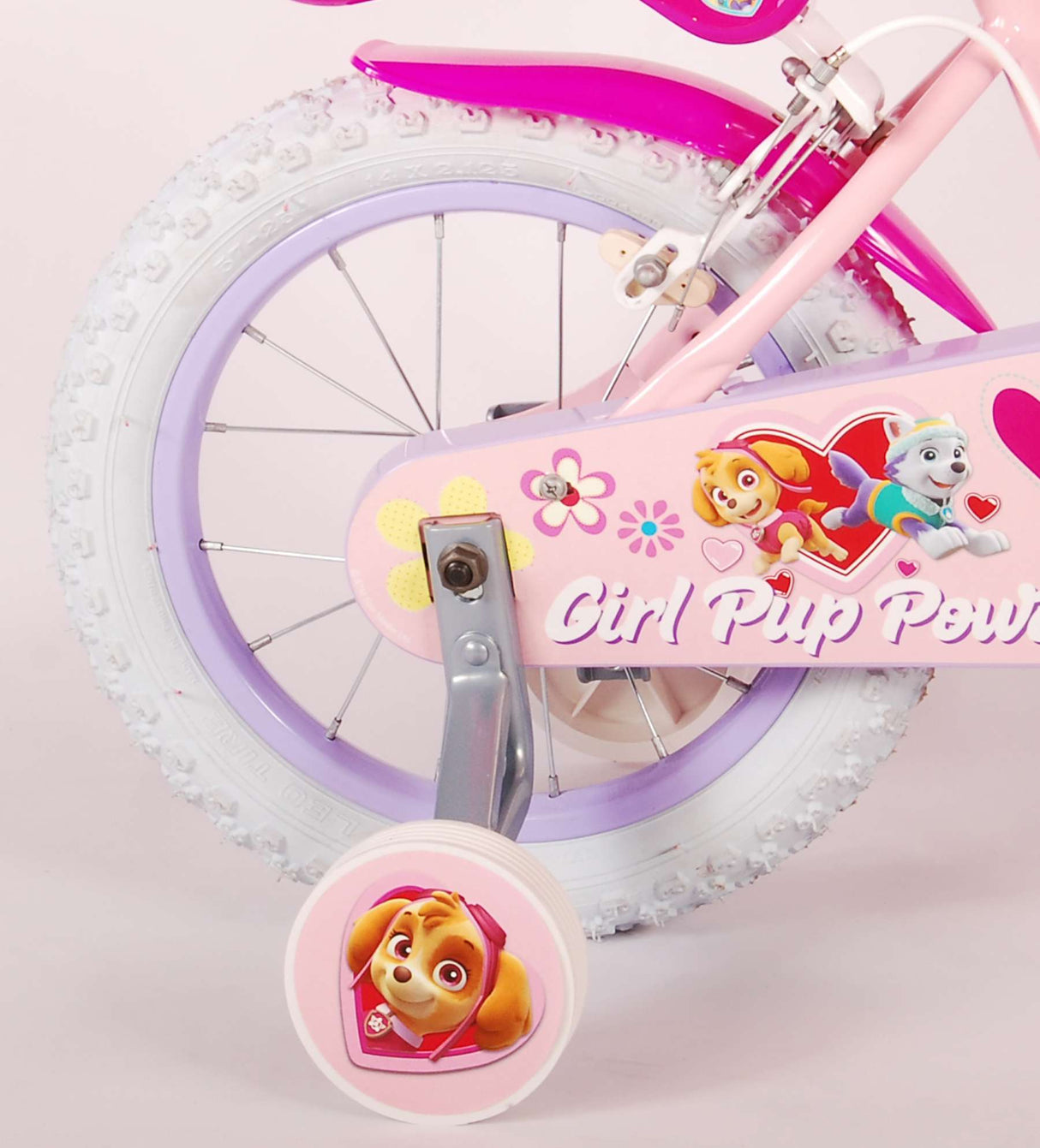 PAW PATROL CHILL'S BILLE GRIPS 14 pouces Pink Two Hand freins