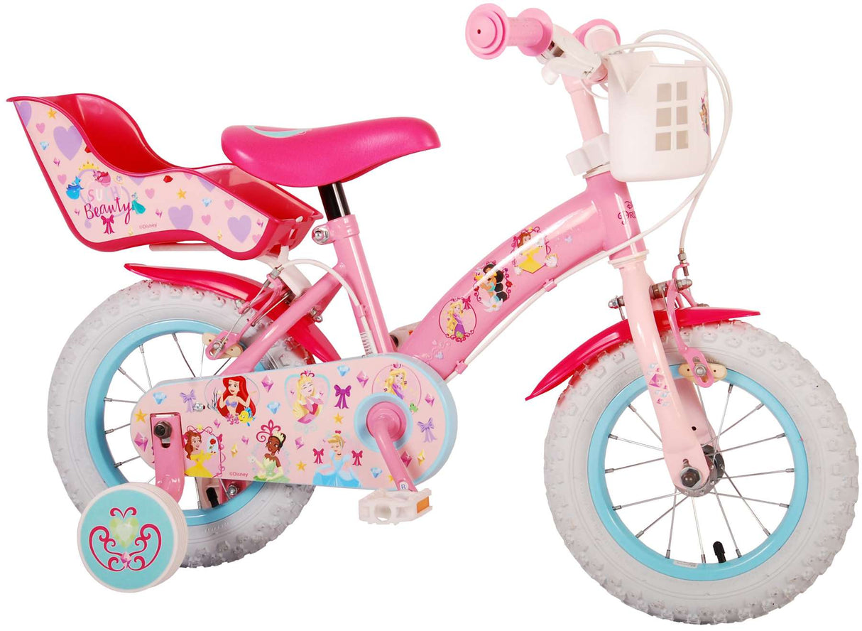 Disney Princess Children's Bicycle - Girls - 12 pouces - Pink - deux freins à main