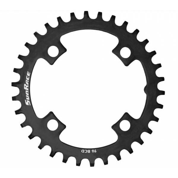 Sunrace Concapping Leaf 30t in acciaio nero, BCD 96