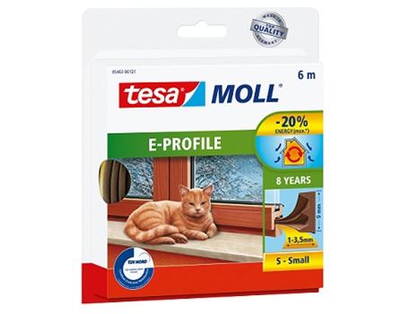 Tesa Tour Strap E Profil 6m x 1,0-3,5 mm blanc