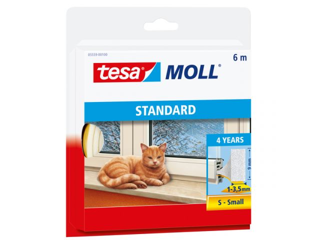 Tesa Tour Sangle I Profil 6m x 1,0-3,5 mm blanc