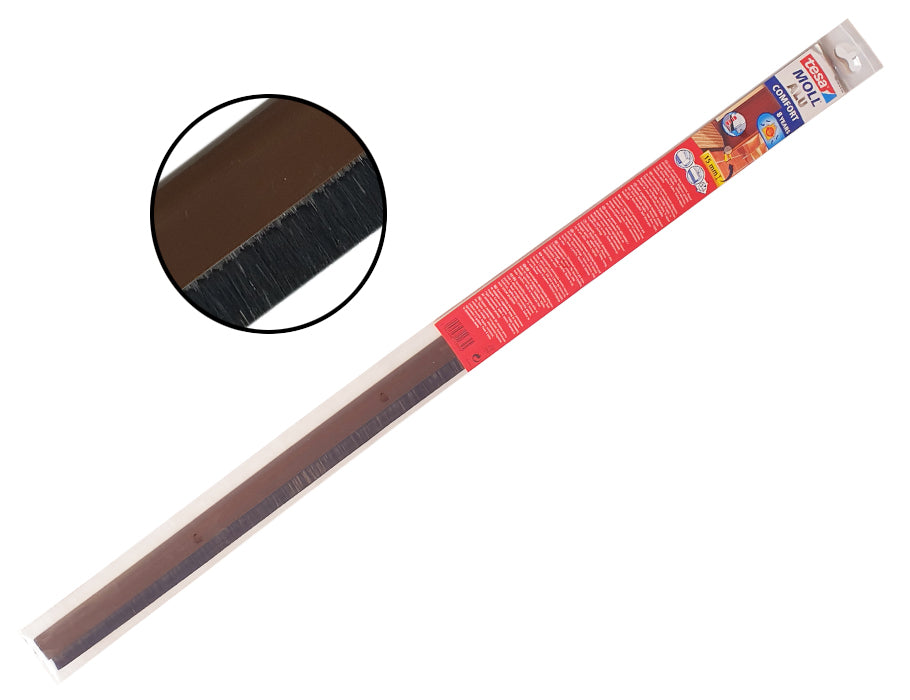 Brosse de porte Tesa avec système de ressort 100 x 4 cm brun