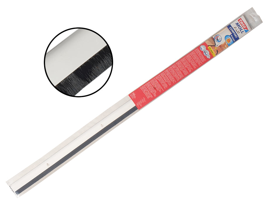 Brosse de porte Tesa avec système de ressort 100 x 4 cm blanc