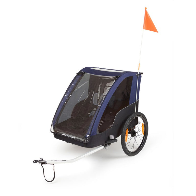 Polisport Duo Fietskar - modrá, 2 děti, 20 palců, 41 kg