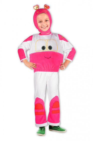 Ciao s.r.l Roboter Zich 3-Stéck Kleedungsschack rosa Wäiss