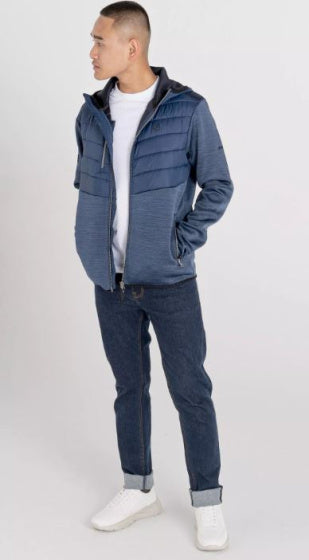 Vågar 2b utomhusvest berättande män polyester blå storlek m