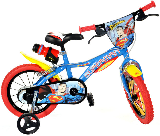 Dino Superman 16 tum 27 cm pojkar som klämmer blått rött