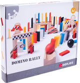 Dorjee Rally Dominesenen Wooden Play Set 115-częściowy