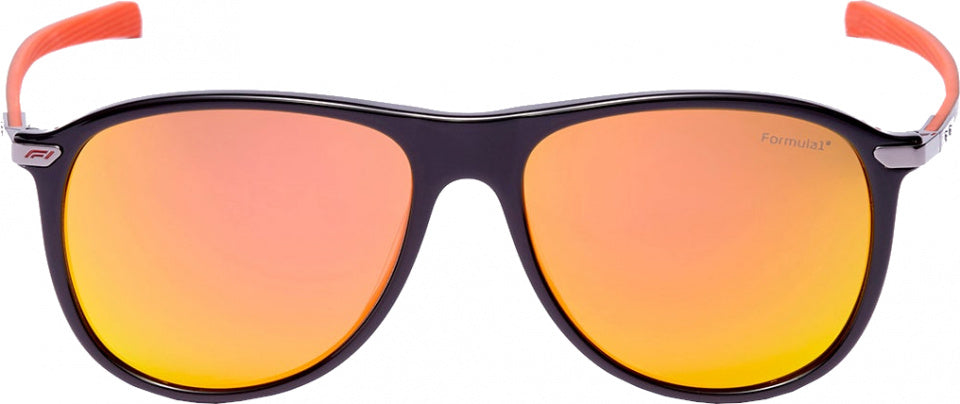 Lunettes de soleil de formule unisexe autour du chat.4 Orange noir