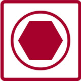 Bitset rojo gedore con destornillador de bit y llaves Allen de 67 piezas