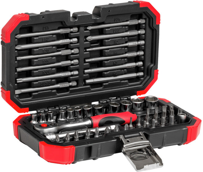 Gedore Red Bitset with Ratel 51-piece