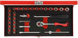 Gedore Red Dops Zestaw 1 4 cale SW 413 mm srebrny 32-częściowy