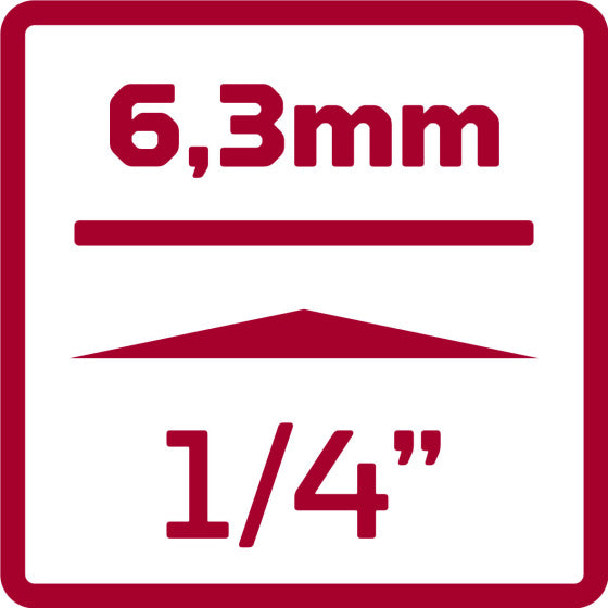 Gedore Red Dops Zestaw 1 4 cale SW 413 mm srebrny 32-częściowy