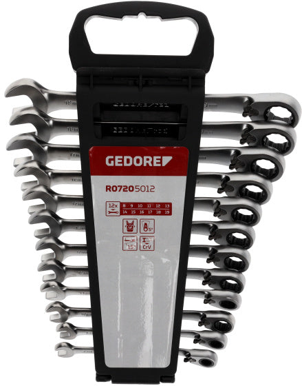 Gedore Red Ringratel-Steek Keys Zestaw SW 8-19 mm 12-częściowy