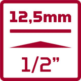 Gedore Red Slagmoerdopkestel Set In Sufercase 1 2 palce 8-dílný