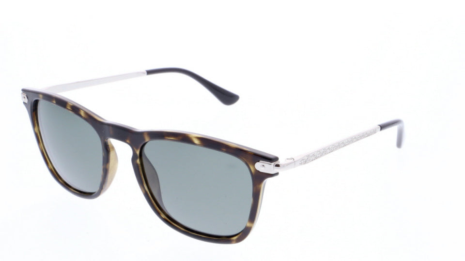 H.I.S Sunglasses 78108 Men Rectangular Cat.3 Green Gray