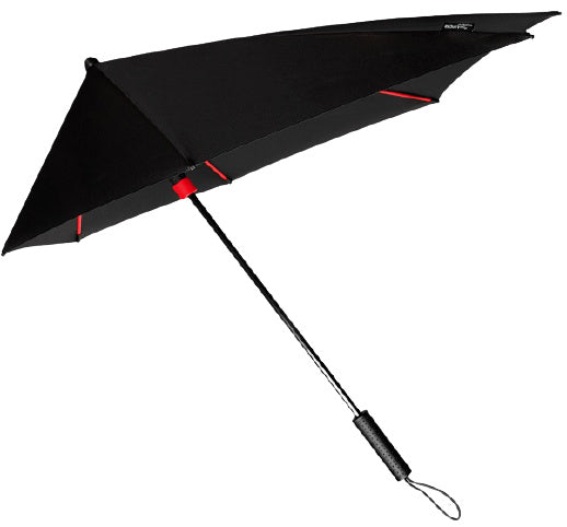 Impliva Stormlaxi Stormparaplu 100 cm polyester noir rouge