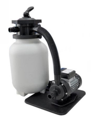 Interline-Schwimmbadfilter-Set 6 m³ Stunden Weiß 450W 8-Stück