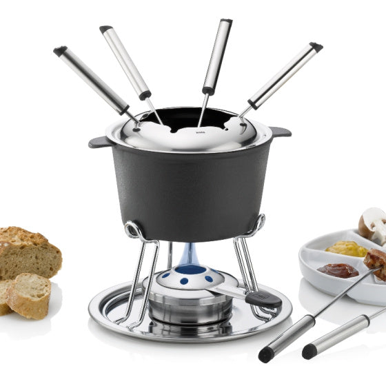 Kela Comore Fondues Set 800 ml 11 pièces noir