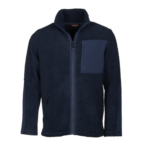 Line line artic sherpa tleece jack hommes bleu taille 4xl