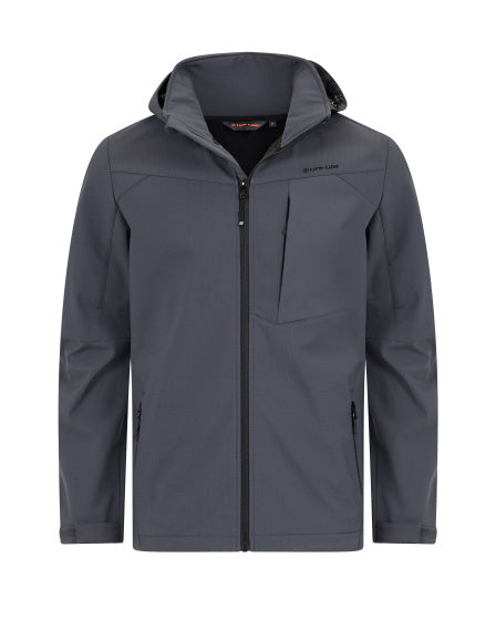 Life Line Murray Softshell Jacket Men Gray Size XL