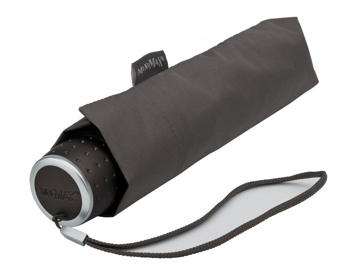 Parapluie pliable minimax avec ouverture à la main Ø 100 cm gris