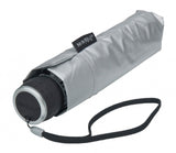 Parapluie pliable minimax avec ouverture à la main Ø 100 cm d'argent