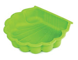 Sandbox with lid shell 87 x 78 x 18 cm green