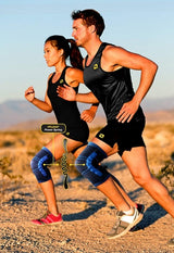 PFLEXX Knee bandage Compression unisex blue per set of size XS