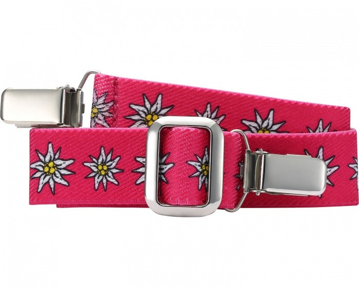 PlayShoes Belt Elastic con clip Pink Flowers Junior Size 2