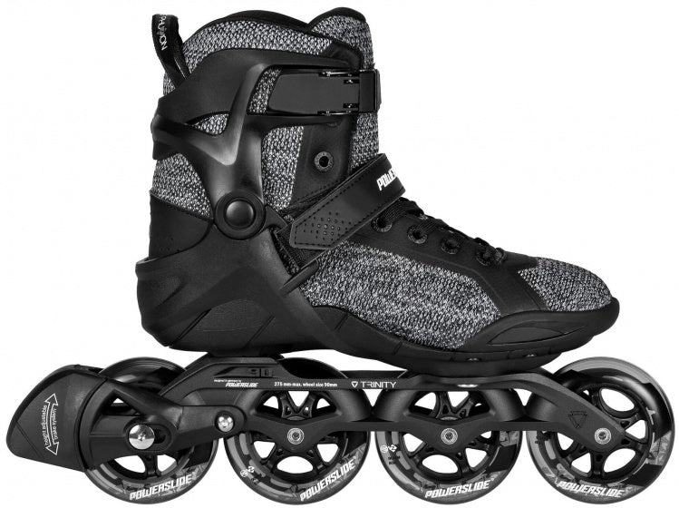 Powerslide Inline Skates Phuzion Radon Enzo 90 83A Black Size 42