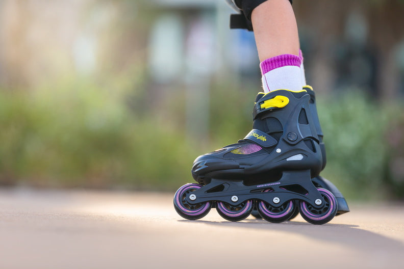 Playlife Inline Skates Joker Hardboot 82A Schwarz gelb Größe 37-40