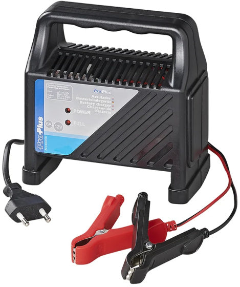 Proplus Acculader 12 Volt 6 Ampère 20+Ah zwart