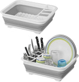 Rack de drain de proplus pliable 31,5 x 36,5 x 13 cm blanc gris