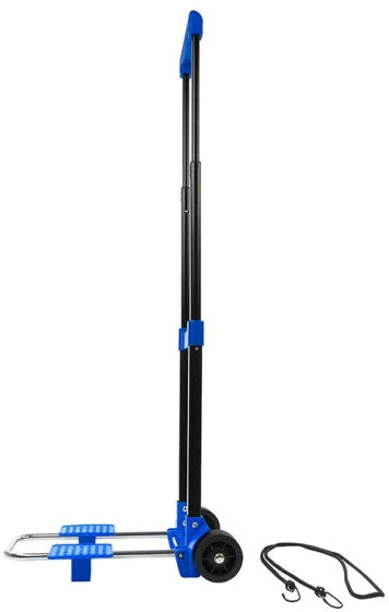 Proplus Piegable Bagugh Trolley da 30 kg in acciaio nero blu