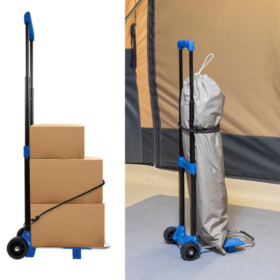 Proplus Piegable Bagugh Trolley da 30 kg in acciaio nero blu
