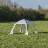 Proplus Partytent napihljivi 365 x 365 cm svetlo siva