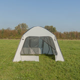 Proplus Zijwand met horrengaas voor opblaasbare partytent grijs