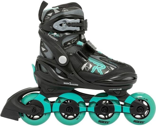 Roces Moody Tif Inlinekates Black Aqua Velikost 36-40