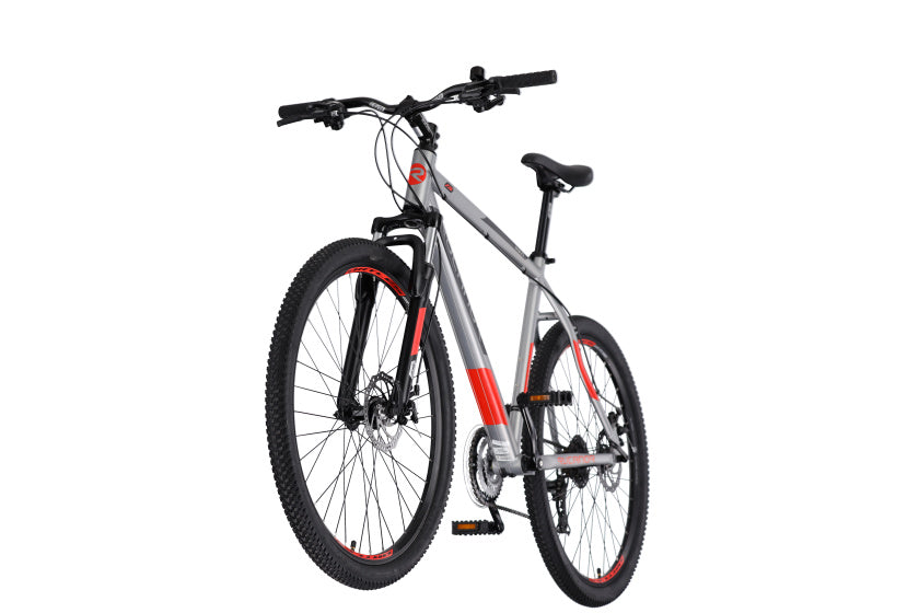 Rucanor Lux 27,5 pollici 51 cm Uomini 21 V Freno a disco meccanico rosso argento