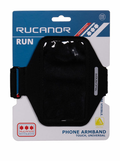 Rucanor Running Phone Bracelet Universal Unisex Black