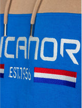 Rucanor Trevor pulover hoodie moški modri beige maat l